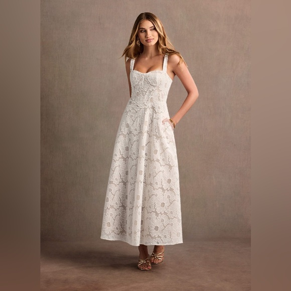 Azazie Dresses & Skirts - Azazie Atelier Charlotte White Maxi Dress